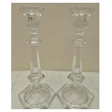 Baccarat Harcourt Crystal candlestick holders