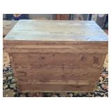 Wooden Japanese Trunk with Metal Lining