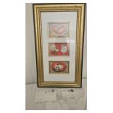 Framed postcards