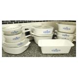 Vintage Corning Ware casserole dishes w lids