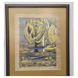 Signed Yoshiharu Yoshihara Kimura Woodblock Print