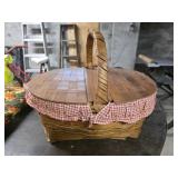 Large Vintage Picnic Basket