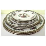 10pcs Vintage Wheldon ware Pheasant