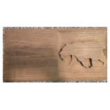 Wood bear sign