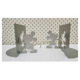 Disney's Mickey Mouse gray metal bookends