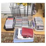 Estate lot of CDs and racks