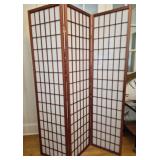 3 panel Japanese style Shoji room divider