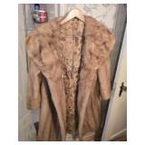Mink full length with shaw collar