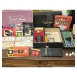 Vintage Lot of Jenga Mahjong Yahtzee Mini Pool Etc