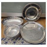 Lot of 4 silver plated pieces