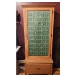 Wooden gun cabinet