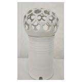 White ceramic lantern candle holder,