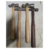 Lot of 4 ball point hammers