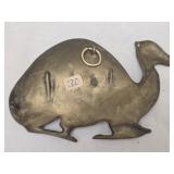 Vintage brass camel decor