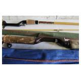 3 vintage Heddon Fishing rods
