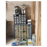 Estate lot of organizer w screws & more