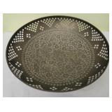 Vintage reticulated brass bowl