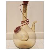 Yellow Vintage Decorative Glass Decanter