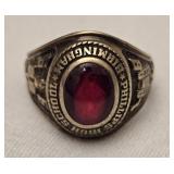 1966 10K gold small class ring