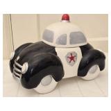 Ceramic Police Car Cookie Jar