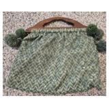 Vintage Green handmade purse