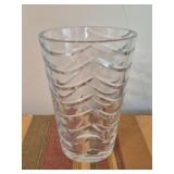 Vintage Brierley Hill Crystal cut swag vase