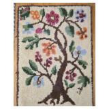 Small vintage tree rug