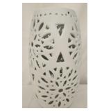 White ceramic decorative lantern