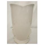 Vintage cream colored ceramic vase