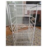 5 basket storage rack