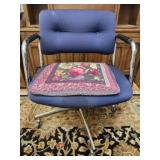 Vintage blue office chair