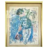 Signed LeRoy Neiman Print of Joe Namath