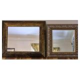 2 wall hanging mirrors