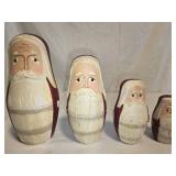 Set of 4 Santa Nesting dolls