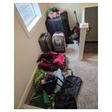 Large Estate Lot of Suitcases and Bags