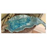 Handcrafted ceramic pottery w resin