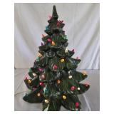 Ceramic Lighted Christmas Tree tested & works