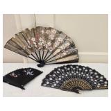 Set of 3 Beautiful Japanese Hand Fans