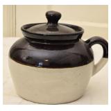 Vintage USA Crock Pottery Jar with Lid