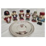 Lot of nutcracker and Reed & Barton tray