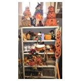 Metal Rack FULL of Fall & Halloween Decor & more