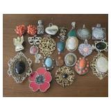 Estate lot of pendants and more