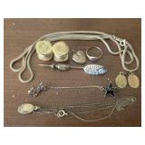 lot of antique Gold filled / gold plated jewelry