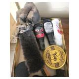 Estate lot of shoe cleaning items