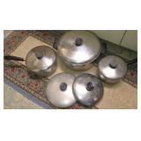 Vintage Set of Revere Ware Cookware Extra Lids