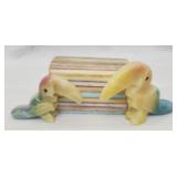 Handcrafted toucan figurines w trinket
