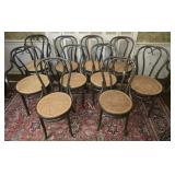 Set of 10 MCM Bentwood Original Thonet Chairs