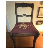 Child's embroidered chair