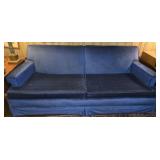 Vintage Royal Blue Sofa