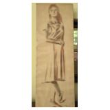 Beautiful print of a lady